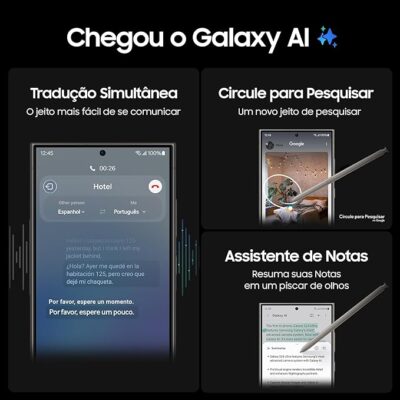 Smartphone Samsung Galaxy S24 Ultra, Galaxy AI, Selfie de 12MP, Tela de 6.8" 1-120Hz, 512GB, 12GB RAM - Imagem 5