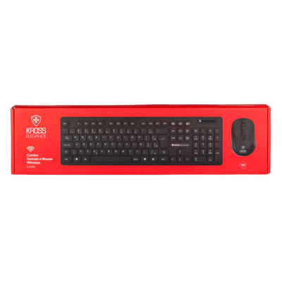 Combo Kross Teclado e Mouse USB, Sem Fio, Elegance - KE-KM558V1 Preto - Imagem 6